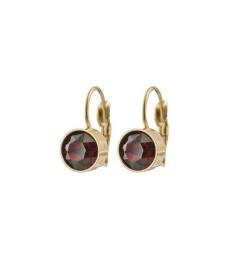 Diana Earrings - Plum Gold